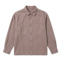 Qwecridj™ Washed Twill Overshirt – Unisex Relaxed Button-Up Shirt, Lightweight Shacket, Modern Workwear Layer